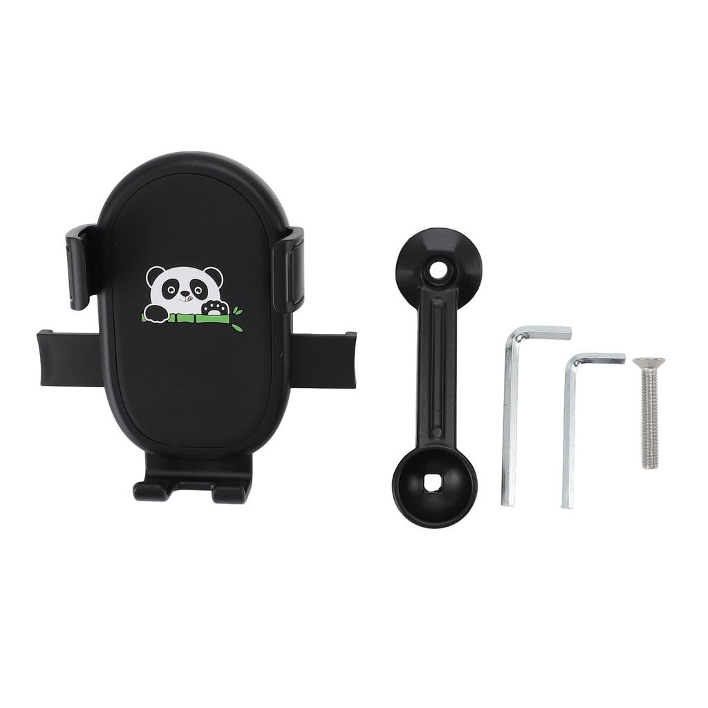 Motorcycle Stem Phone Mount Shock Absorbing Quick Release Scooter Phone Holder Cartoon Printed for