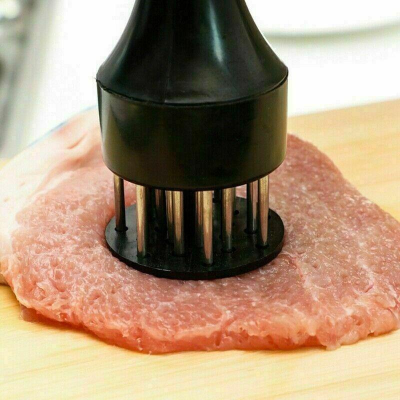 1 PC Stainless Steel Meat Tenderizer, 2025 New Stainless Steel Meat Tenderizer Needle 21 Pin Steak BBQ Kitchen Cooking Tool