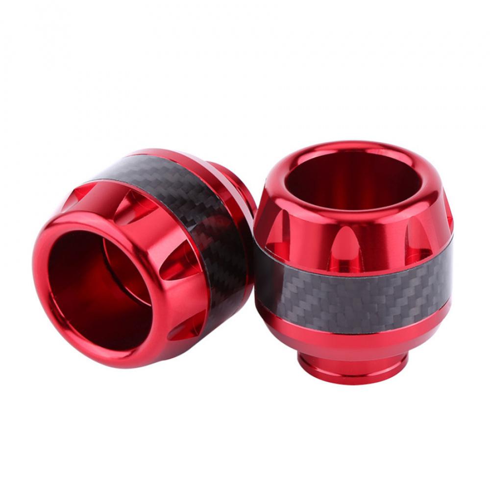 Motocycle Carbon Fiber Motorcycle Front Fork Frame Slider Crash Protection Red