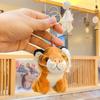 Collection Tiger Plush Keychain Fluffy Tiger Plush Toy Tiger Doll Keychain  Bag Decoration