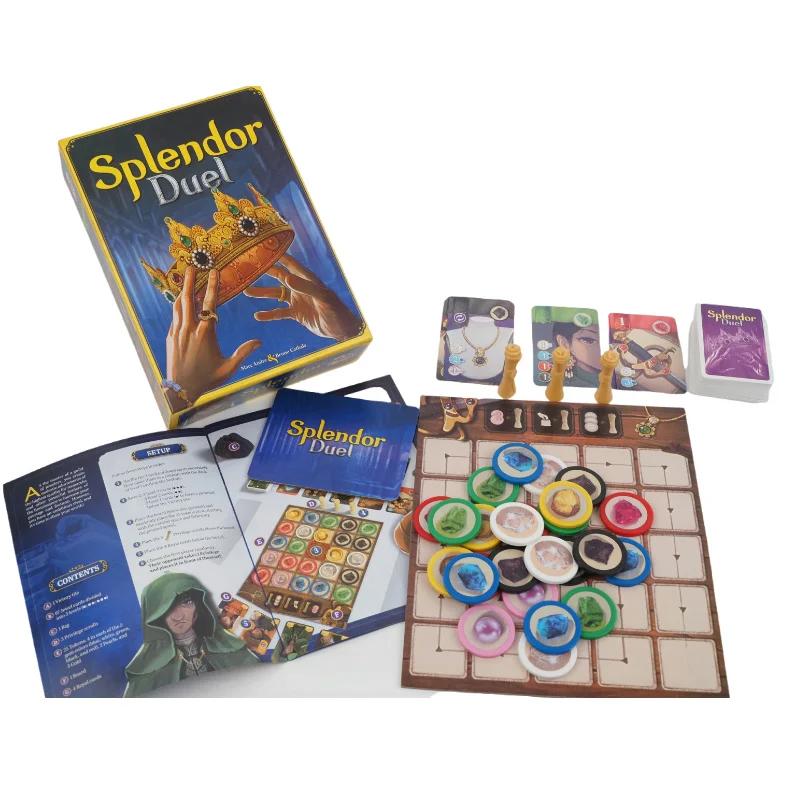 Splendor Duel Mini Brettspiel Strategie für Kinder und Erwachsene Unterhaltung für lustige Familien-Spieleabende, Zusammenkünfte und Partys