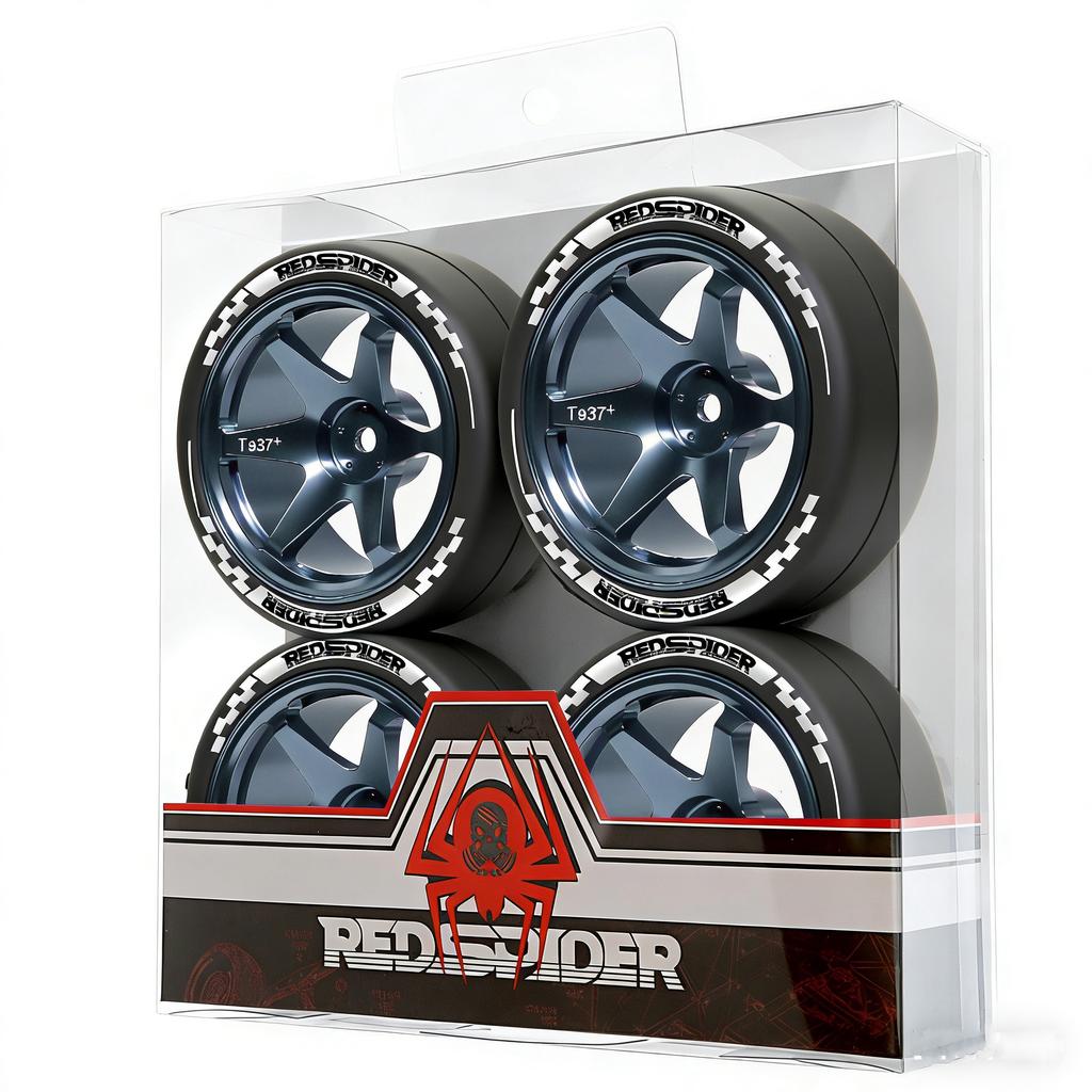 1/10 RC Drift Tires and Aluminum Wheels 4pcs 12mm Hex for Tamiya Traxxas HPI KYOSHO XV02 XV01 TT01 TT02 PTG2 A959
