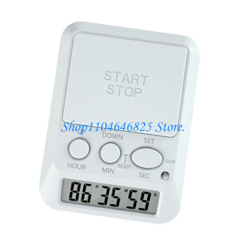 Plastic Digital Counts Up Down Timer with Lock Function 3 Volumes Levels High Visible LCD Screen for Home Workplace2
