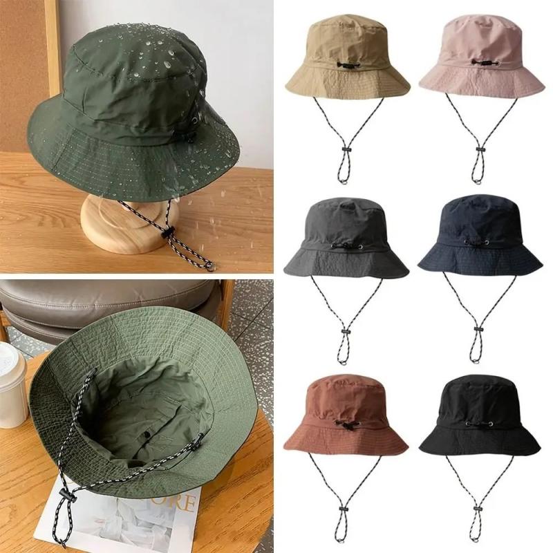 Waterproof Foldable Fisherman Hat Summer Lightweight Quick-Dry Sun Protection Outdoor Cap For Hiking Unisex Windproof Breathable Packable Bucket Hat