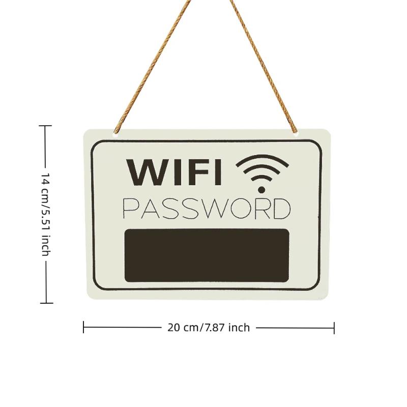 Wanddekoration Langlebiges Holz-WLAN-Passwortschild Kein Strom für Zuhause erforderlich