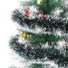 10M Christmas Decor Ribbons Garland Xmas Tree Hanging Pendent Ornaments Green Cane Tinsel Wreath for New Year Party Home Decor