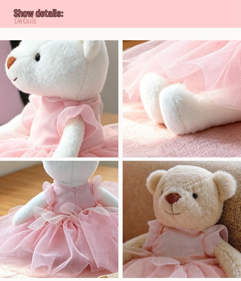 Adorable Ballet Tutu Bunny Plush Doll - Perfect Sleep Companion for Little Girls