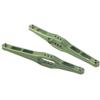 2pcs Rear Trailing Arms Lower Suspension Arm Lever for WLtoys 1 12 12428 RC Car (Green 0023G)