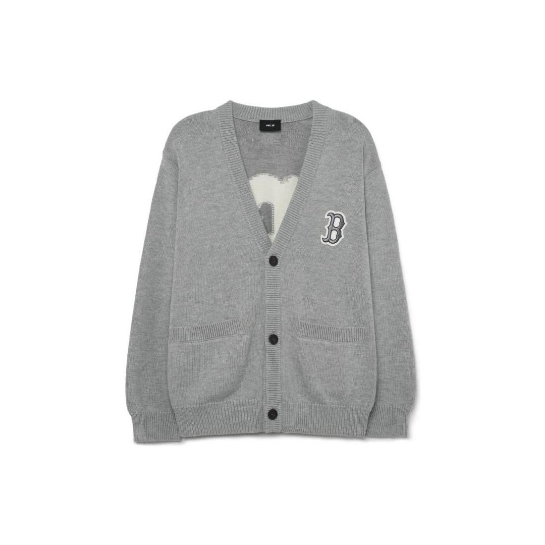 

New MLB Boston Red Sox Knitwear Unisex Gray 3AKCB0131-43MGS M