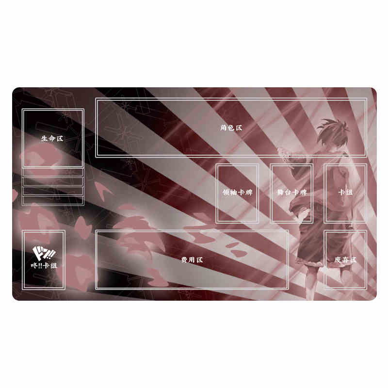 One Piece TCG Playmat with Zones Straw Hat Crew Anime Card Mat Waterproof Aesthetic Office Pad