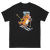Pferd Skifahren Skifahrer Spaß Cartoon Skihemd T-Shirt