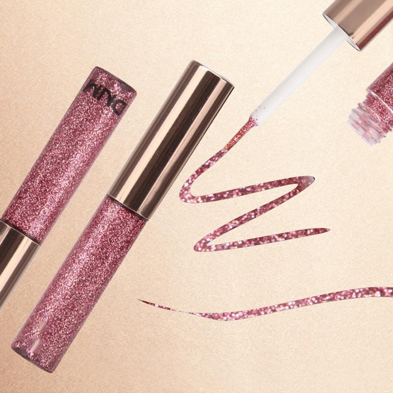Glitter Eyeshadow Long Lasting Waterproof Liquid Eyeliner Women Fashion Quick-dry Eye Makeup Cosmetics