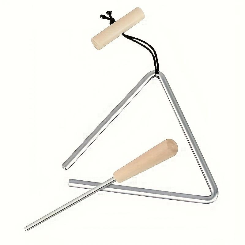 1pc Professional Triangle Instrument Set, Fun Percussion Musical Tool with Beater | Handheld Design for Music Performance