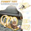 2pcs Cat Tunnel Spring Toy Folded Cat Tunnel Toy Indoor Cat Activity Structure Cat Tunnels for Indoor Cats Cat Tubes Played Tunnel Spring Cat Spiral