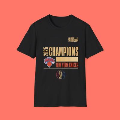 Knicks 2025 NBA Cup Champions Shirt Size S-5XL Unisex T-Shirt