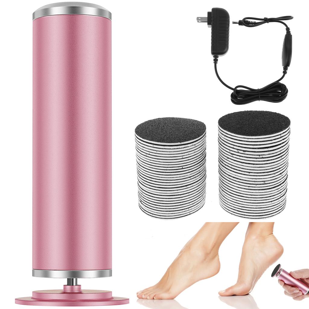 Electric Foot File Adjustable Speed Callus Remover for Feet with 60 Sandpapers Effective Dead Skin and Calluses Foot Care Tool