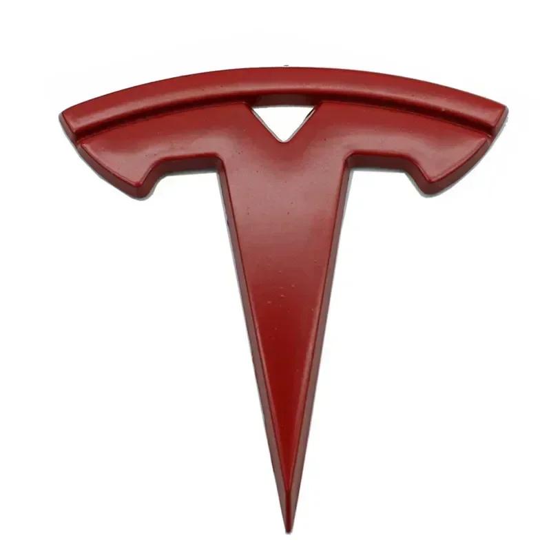 Car Sticker 2025 New Tesla 5.5x5.5cm Metal Car Steering Wheel Cover Sticker for Tesla Model 3 S X Y Auto Interior Refitting Embl