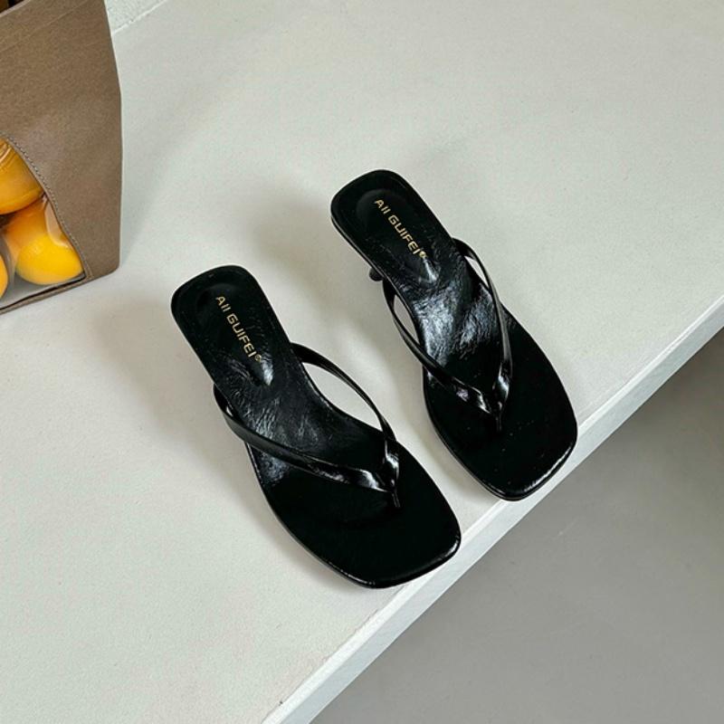 

Мода Bailamos 2025 Бренд Женские тапочки Туфли на высоком каблуке Сандалии Сексуальные с открытым носком Вечеринка Свадьба Летняя обувь Женские Мягкие Уличные Шлепанцы Пляж Ф 40 чёрный