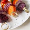 Scissor Shaped Bamboo Eco-friendly Appetizers Picks Cocktail Skewer Ring Toothpick Fancy Sticks