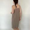 Modal Spaghetti Strap Dress Summer Sexy Sleeveless Tank Dress Solid Color Casual Camisole Dresses Mid-length Soft Sleepdress Basic Slipdress