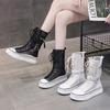 Fashion 2025 Summer Women's Boots Net Yarn Mesh Thin Section Cool Boots Mid-Calf Thick Bottom Sandals