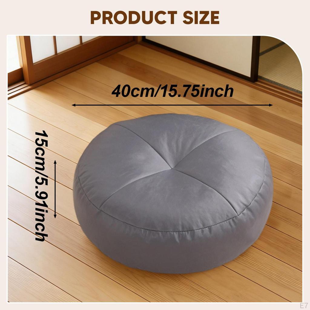 40 X Cm Seat Cushion/Floor Cushion, Easy to Clean, Round, Versatile, Tatami Base,
