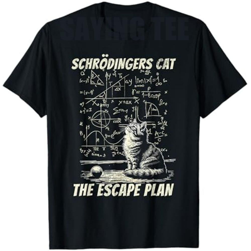 

Summer Funny Cat Escape Plan Printed Men s T-shirt Short Sleeve O-neck Casual Tshirts Clothes Women Fashion Clothing Daily Tees Top XXS
