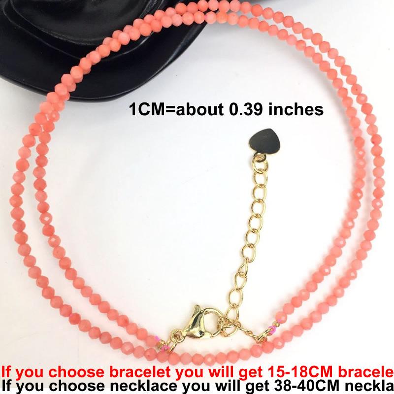 Cutting Flash Beads Gemstones for Men and Women Necklace Bracelet Crystal Quartz agate Choker Jewelry Party Gift Fashion 2-3mm