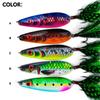 Long Casting Spoon Baits 3D Eyes Printing Simulated Baits Vibration Sinking Spoon Fishing Lures For Saltwater Freshwater