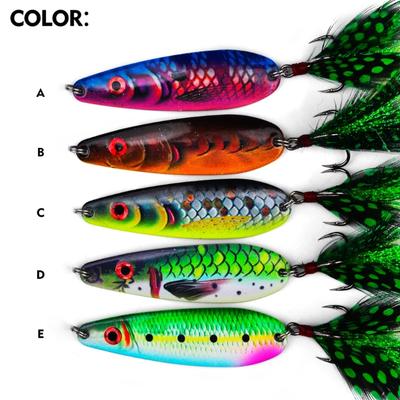 Sea Fishing Artificial Baits Metal Fishing Lures Enhanced Durability 3D Eyes Printing Simulated Baits Fishing Accessories