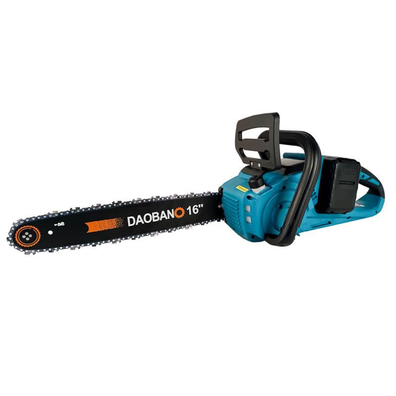 16-Inch Brushless Cordless Electric Chainsaw - Rechargeable Lithium Battery Powered Saw for Woodworking and Logging.