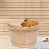 31cm Wooden Bucket Foot Bath Massager Suitable for Office Workers, Seniors, Athletes, Family Members