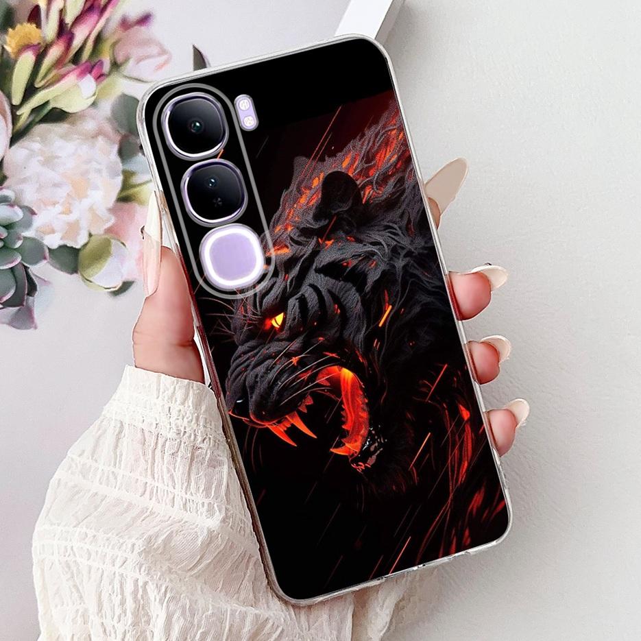 For Vivo Y200 5G Case Vivo V40 Lite Beautiful Butterfly Painted Cover Soft Slim Phone Case For Vivo Y300 Y 200 V40Lite 5G Bumper