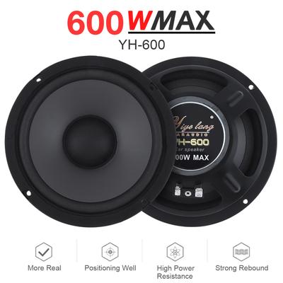 Auto Stereo Lautsprecher 6,5 Zoll Koaxial Lautsprecher 600W Subwoofer 2-Wege Lautsprecher 1 Paar