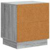 Nightstand Gray Sonoma 43 x 34.5 x 47 cm Engineered Wood
