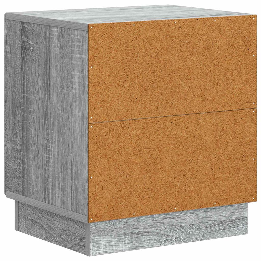 Nightstand Gray Sonoma 43 x 34.5 x 47 cm Engineered Wood
