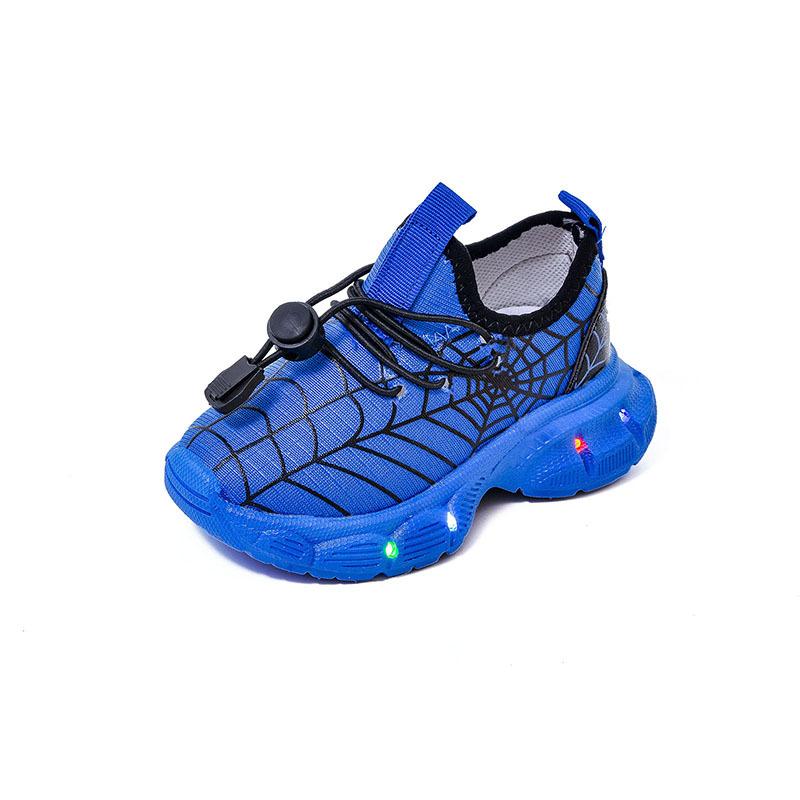 Children's LED Light-emitting Sports Shoes Spring and Autumn Boys Sports Breathable Comfortable Casual Shoes