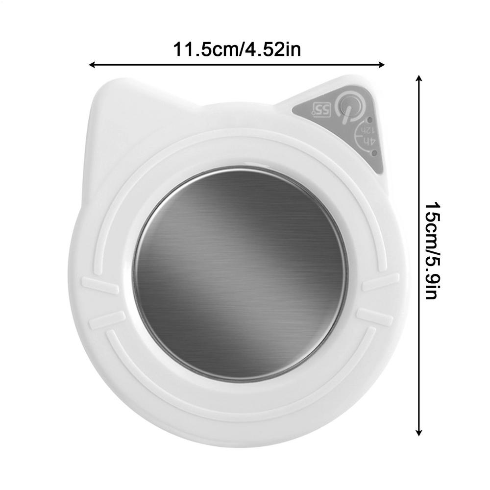 

Electric Cup Warmer Smart Faster Heating Temp Control Milk Water Heater Office Desk Cup Warmer Plate For Coco Beverage Home белый