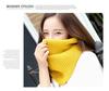 Women's Knitted Wool Snood: Winter Warm Solid Color Neck Warmer & Protector for Students and Couples