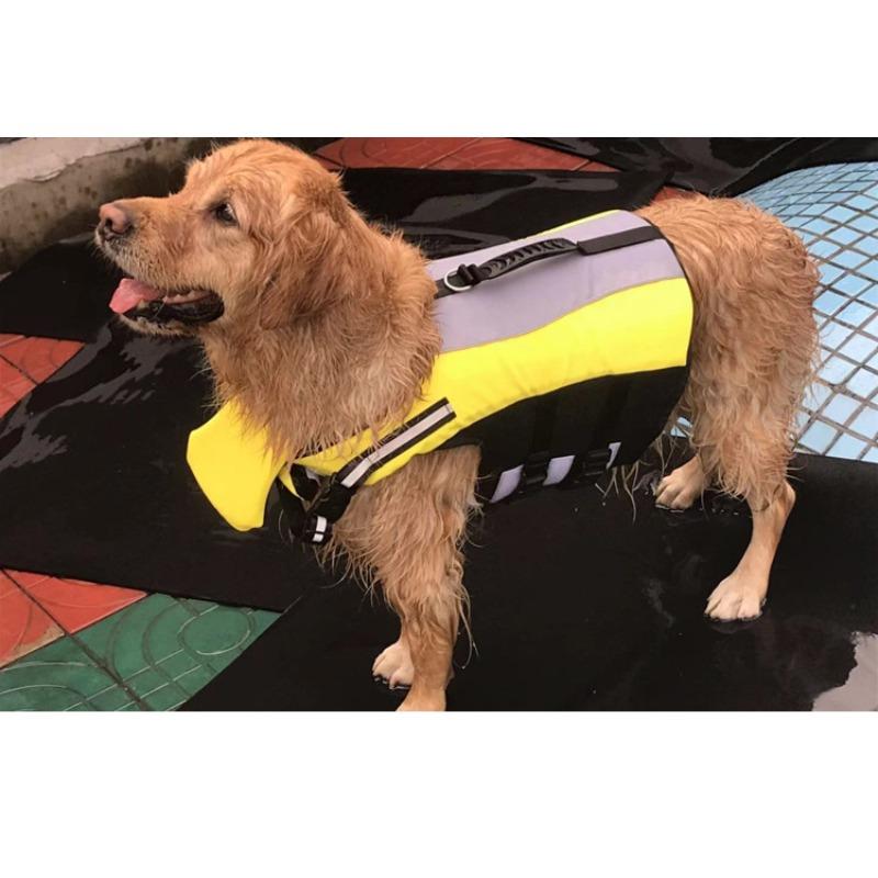Pet life jacket New dog life jacket Swimming suit Teddy Golden Retriever Dog life jacket S жёлтый