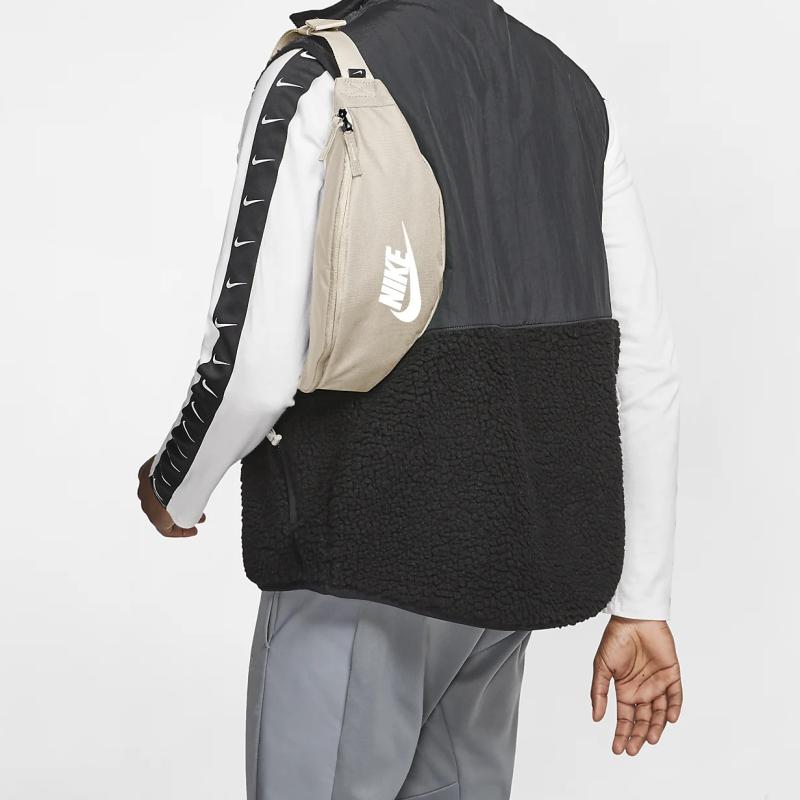 Nike Heritage Hip Pack Waist Fanny Bag Beige Casual BA5750-104