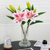 41cm Artificial Flowers Silk Lily Bouquet DIY Creative Bouquet As Gift for Friends Teach & Fresh Living Room Decoration
