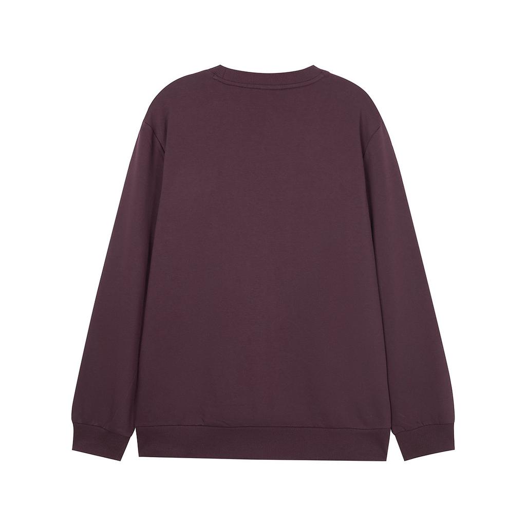 Skechers Sports Alliance Series Warm Crew Neck Pullover Sweatshirt Unisex sweatshirt Fig-Purple L424U101-04QS