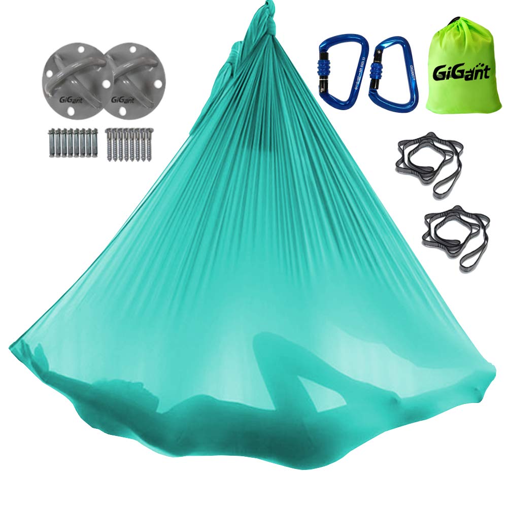 GiGant Aerial Yoga Hammock Full Set 5m x Aerial Yoga Hammock Aero Yoga (GiGant) [Official] 2.8m (Emerald Green)