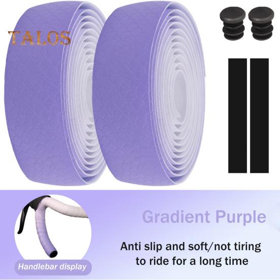 2 Rollen Fahrradlenkergriffe Rutschfeste Textur Weich Memory EVA Stoßdämpfung Memory-Schaum Fahrradgriffe
