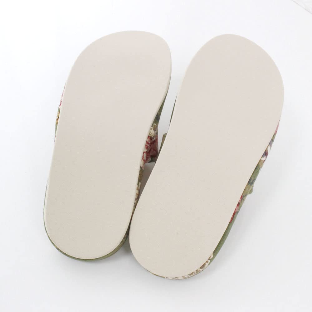 Salad Bowl Healthy Rose Medium Slippers, Jacquard, (Green)