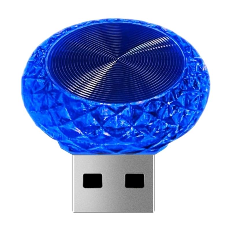 USB Car Atmosphere Light Multicolor LED Mood Lamp Plugs & Play Ambient Lighting Suitable for Vehicle Home Night Light