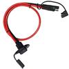 SAE Socket Sidewall Port Weatherproof Universal SAE Connector 10AWG 60cm SAE Cable for Motorcycles Solar Generator Battery