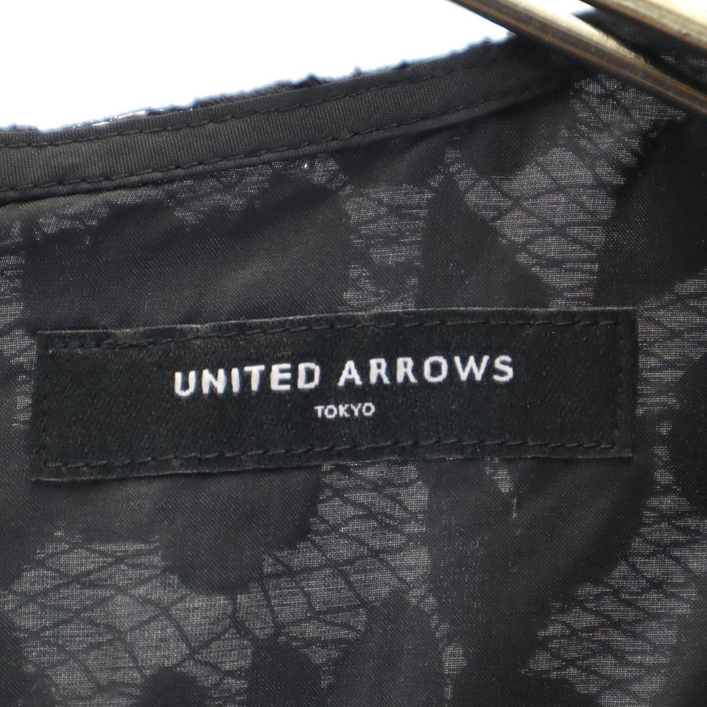 UNITED ARROWS Made In Japan Total Race Long Sleeve Knee-length Dress 40 Women Used