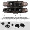 Durable ABS Bike Chain Scrubber 15×7×2.6cm Black Cycling Chain Scrubber Chain Cleaning Tool Cycling Maintenance